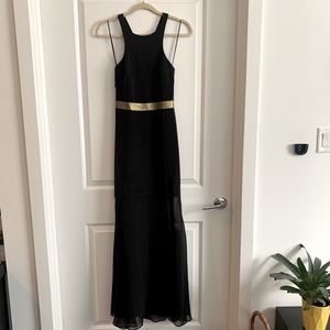 Sexy Black and Gold Dress
